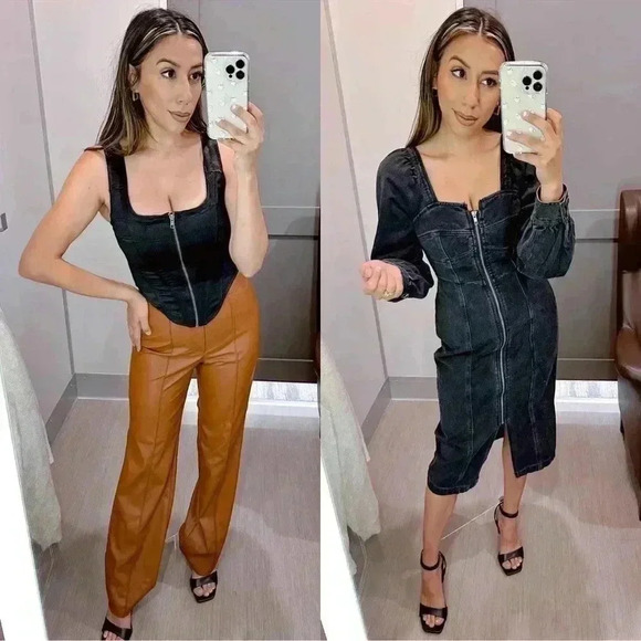 NWT Future Collective Jean Dress - Picture 6 of 8